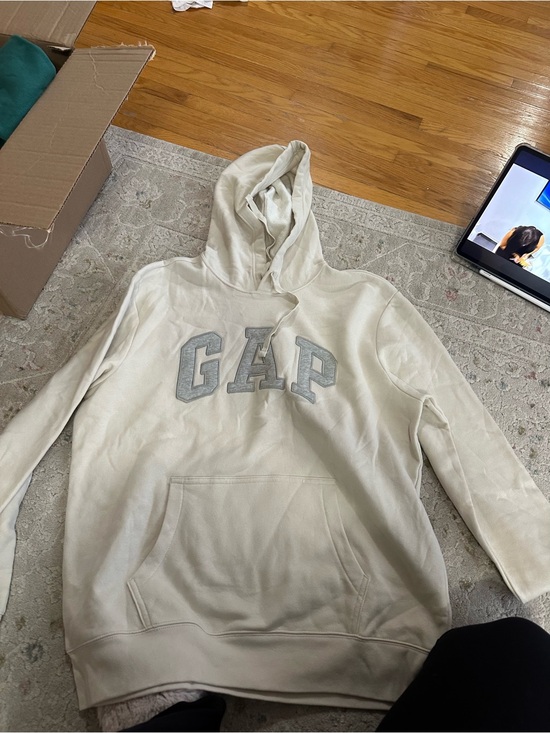 GAP Other - GAP VintageSoft Arch Logo Hoodie White Large